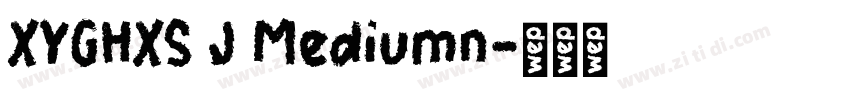 XYGHXS J Mediumn字体转换